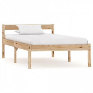 Cadru de pat, 100 x 200 cm, lemn masiv de pin - Img 1