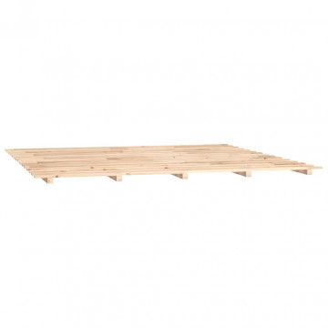 Cadru de pat, 160x200 cm, lemn masiv de pin - Img 4