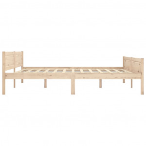 Cadru de pat, 180x200 cm, lemn de pin masiv - Img 3