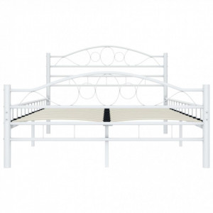 Cadru de pat, alb, 120 x 200 cm, metal - Img 3