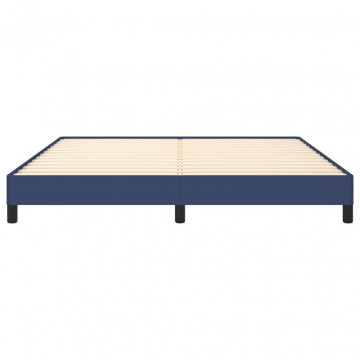 Cadru de pat, albastru, 160 x 200 cm, material textil - Img 8