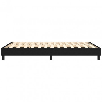 Cadru de pat box spring, negru, 140x200 cm, textil - Img 5