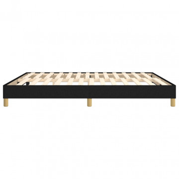 Cadru de pat box spring, negru, 180x200 cm, textil - Img 5