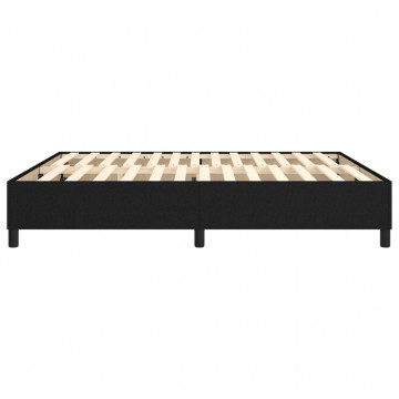 Cadru de pat box spring, negru, 180x200 cm, textil - Img 5
