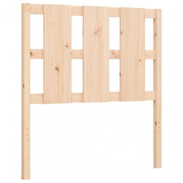Cadru de pat cu tăblie, 90x190 cm, lemn masiv - Img 7