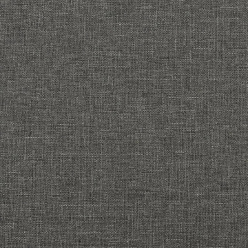Cadru de pat cu tăblie, gri închis, 160x200 cm, textil - Img 7