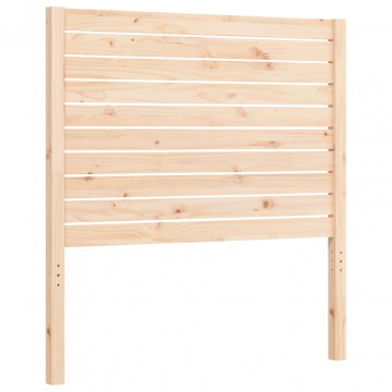 Cadru de pat cu tăblie single mic, lemn masiv - Img 7