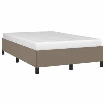 Cadru de pat fără saltea, gri taupe, 120x200 cm, textil - Img 4