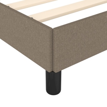Cadru de pat fără saltea, gri taupe, 180x200 cm, textil - Img 6