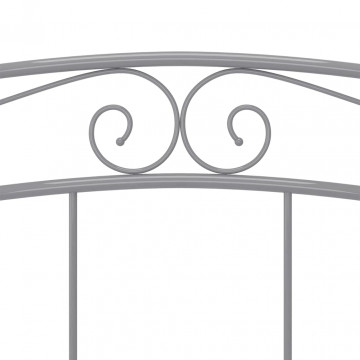 Cadru de pat, gri, 140x200 cm, metal - Img 6