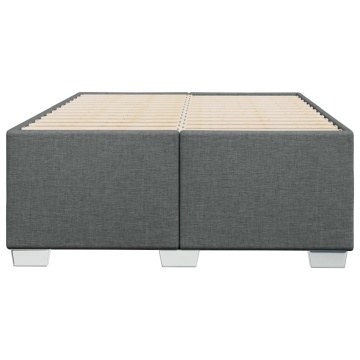 Cadru de pat, gri închis, 120x190 cm, material textil - Img 4