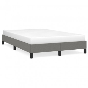 Cadru de pat, gri închis, 120x190 cm, material textil - Img 1