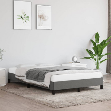 Cadru de pat, gri închis, 120x190 cm, material textil - Img 3