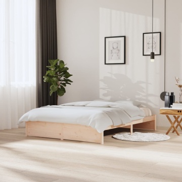 Cadru de pat King Size, 150x200 cm, lemn masiv - Img 1