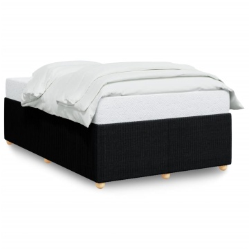 Cadru de pat, negru, 120x200 cm, material textil - Img 2