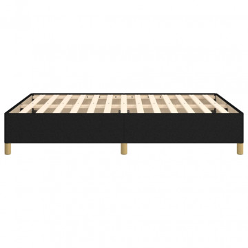 Cadru de pat, negru, 140x200 cm, material textil - Img 5