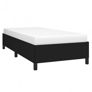 Cadru de pat, negru, 90x190 cm, material textil - Img 3
