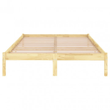 Cadru de pat Super King, 180x200 cm, lemn masiv - Img 4