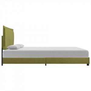 Cadru de pat, verde, 140 x 200 cm, material textil - Img 3