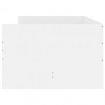 Cadru pat cu sertare, alb, 75x190 cm, mic single - Img 6