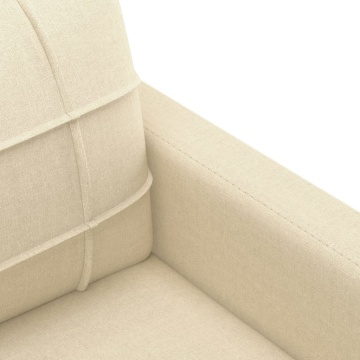Canapea cu 2 locuri, crem, 120 cm, material textil - Img 5