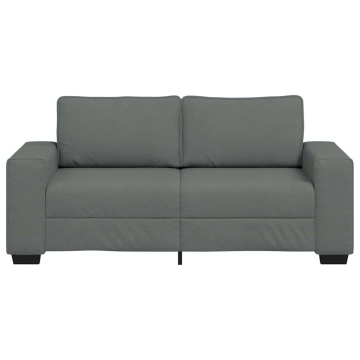 Canapea cu 2 locuri, țesătură gri închis, 140 cm - Img 4