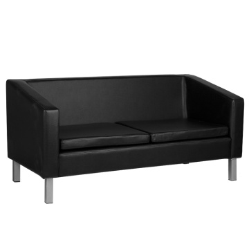 Canapea Gabbiano pentru sala de asteptare bm18003 neagra - Img 1