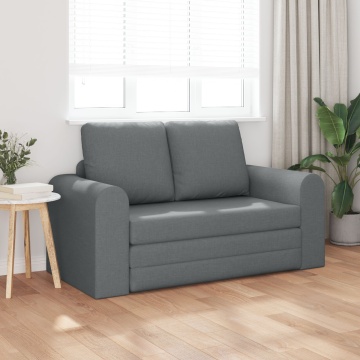 Canapea Pat 2 în 1 Gri închis 148x71x83 cm Stofă - Img 3
