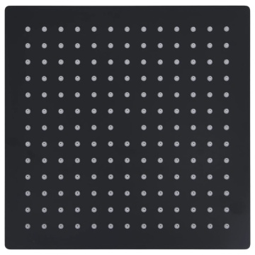 Cap de duș tip ploaie pătrat, negru, 30x30 cm, oțel inoxidabil - Img 2