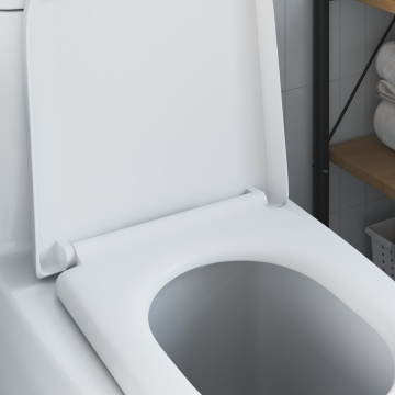 Capacul de toaletă cu montare rapidă cu închidere lentă Duroplast Alb - Img 4