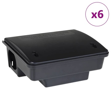 Capcane pentru șoareci 6 buc Negru 23x19x9,5 cm - Img 2