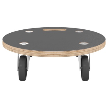 Cărucioare de transport, 2 buc., rotunde, Ø38x11,5 cm, 250 kg - Img 8