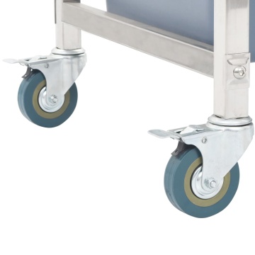 Cărucior de bucătărie cu recipiente din plastic, 82x43,5x93 cm - Img 5