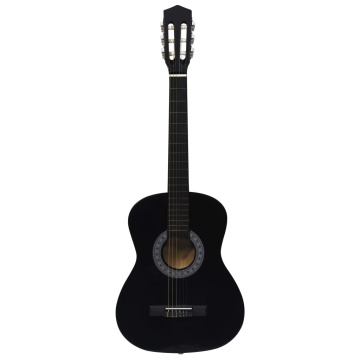 Chitară clasică pentru începători, cu husă, negru, 3/4 36 - Img 3