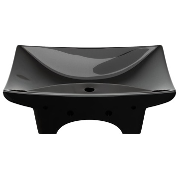 Chiuvetă Ceramică Dreptunghiular cu Gură de scurgere și pentru Robinet - Img 12