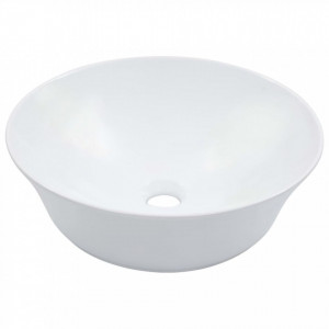 Chiuvetă de baie, alb, 41x12,5 cm, ceramică - Img 1