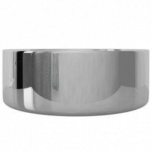 Chiuvetă de baie, argintiu, 40 x 15 cm, ceramică - Img 3