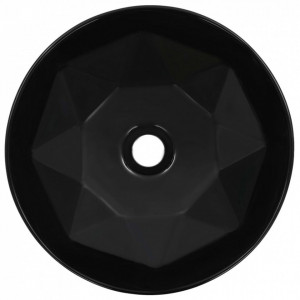 Chiuvetă de baie, negru, 36 x 14 cm, ceramică - Img 4