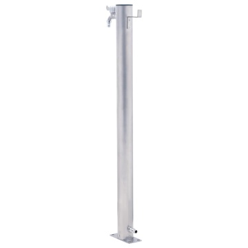 Coloană de apă de grădină, 40 cm, oțel inoxidabil, rotund - Img 4