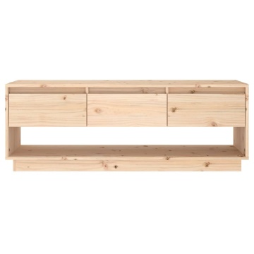 Comodă TV, 110,5x34x40 cm, lemn masiv de pin - Img 3