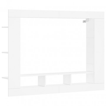 Comodă TV, alb, 152x22x113 cm, lemn prelucrat - Img 2