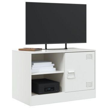 Comodă TV, alb, 67x39x44 cm, oțel - Img 4