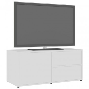 Comodă TV, alb, 80 x 34 x 36 cm, PAL - Img 4
