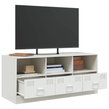 Comodă TV, alb, 99x39x44 cm, oțel - Img 8