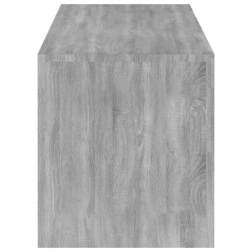 Comodă TV cu lumini LED, gri sonoma, 120x35x40 cm - Img 5