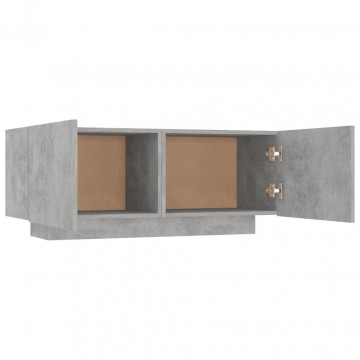 Comodă TV, gri beton, 100x35x40 cm, PAL - Img 4