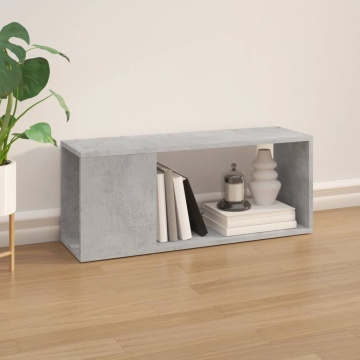 Comodă TV, gri beton, 80x24x32 cm, PAL - Img 3