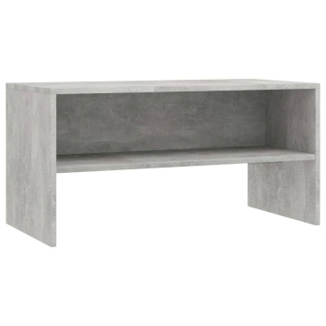 Comodă TV, gri beton, 80x40x40 cm, PAL - Img 2