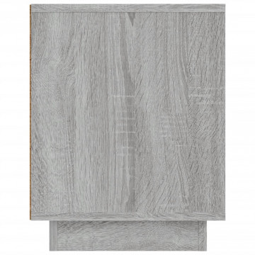 Comodă TV, gri sonoma, 80x35x45 cm, lemn prelucrat - Img 7