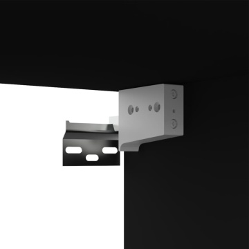 Comodă TV, negru, 100 x 30 x 30 cm, lemn prelucrat - Img 6